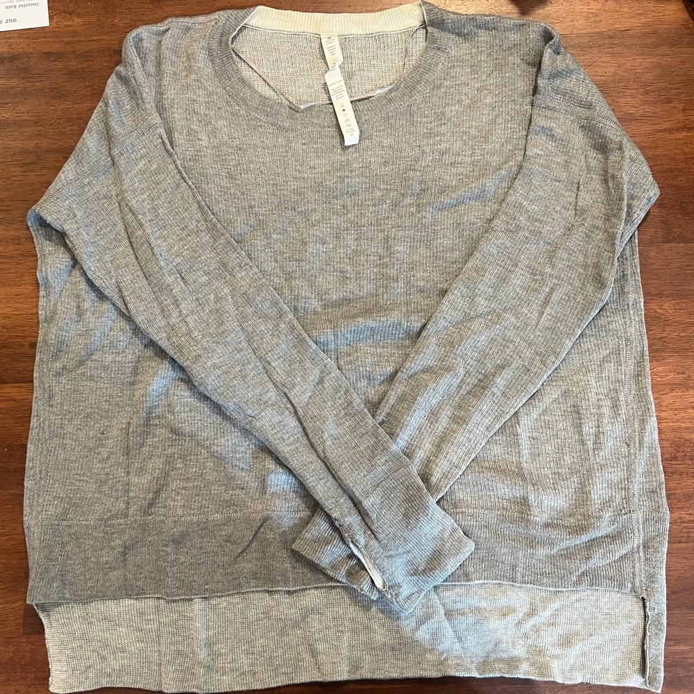 Lululemon Reversible Sweater Grey 6